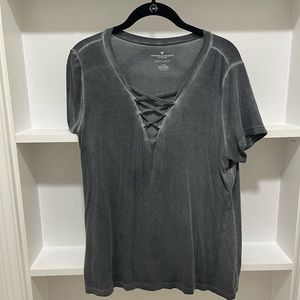 American Eagle Black Soft Tee